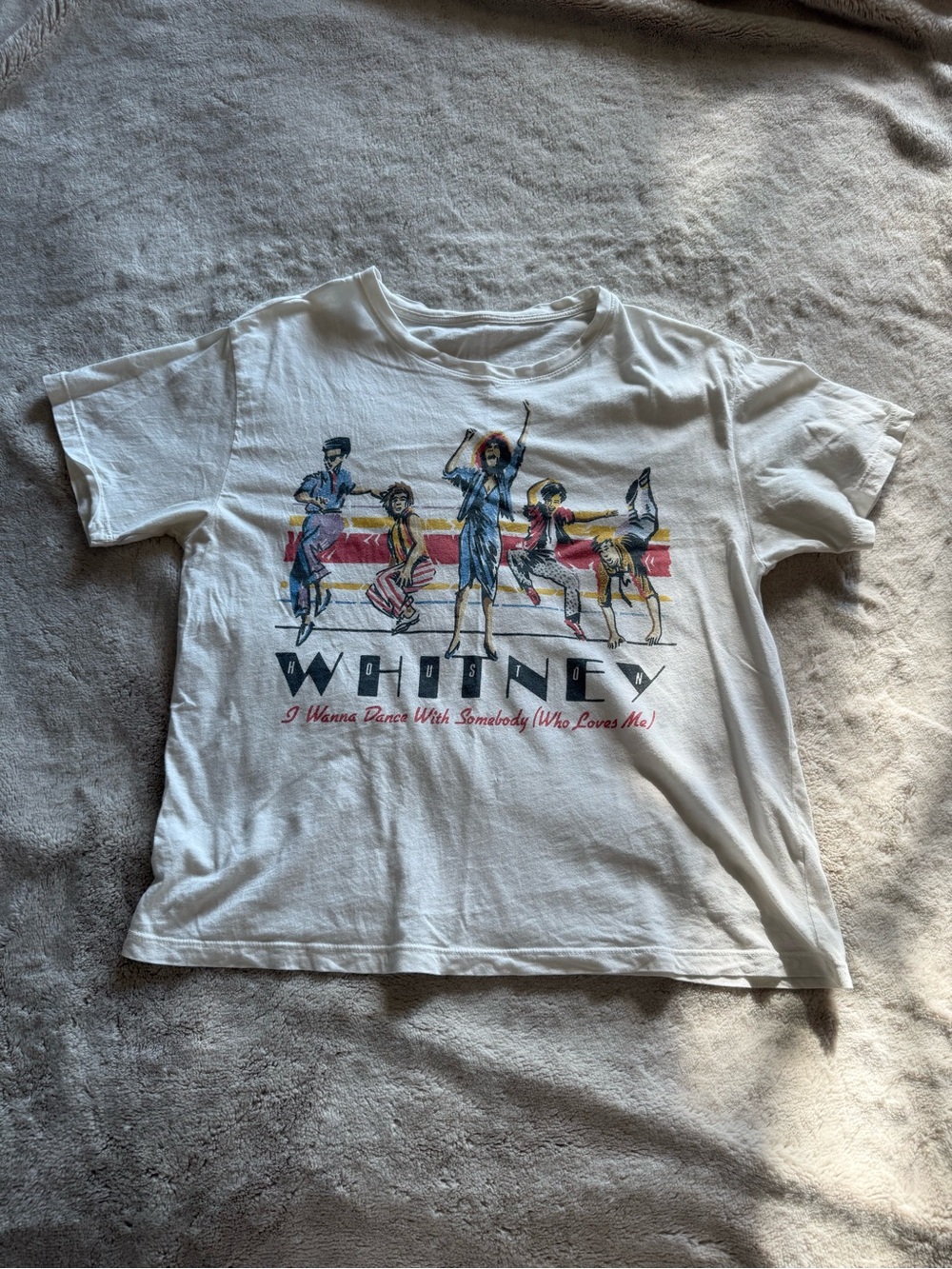 Off White Whitney Houston I wanna dance with somebody Graphic T-Shirt M